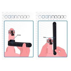 26cm pita pengukur penggaris 2 arah Aksesori pembesar <span class=keywords><strong>Penis</strong></span> penggaris hidro bantalan cincin pompa air pembesaran meteran <span class=keywords><strong>Penis</strong></span> untuk pria - Product Image 3