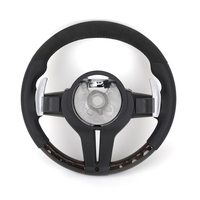 Volant sport M avec affichage LED, dessus en bois, dessous en métal pour BMW F10 F30 E60 M5 X5 E70 X6 E71 E87 E88 E90 E91 E92 E93
