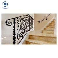 Conception personnalisée avec balustrade en fer forgé, garde-corps d'escalier, garde-corps de balcon pour escalier extérieur et intérieur