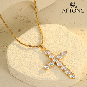 <span class=keywords><strong>Collier</strong></span> Pendentif <span class=keywords><strong>Lune</strong></span> en Acier Inoxydable Plaqué Or 18K Personnalisé pour Femme, Idéal pour Cadeau Quotidien, Mariage, Bijou Tendance - Product Image 5