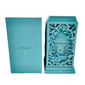 Thiết kế sáng tạo hộp quà tặng bánh trung thu với các tông cứng màu xanh đặc biệt 5 ngăn được làm từ giấy đặc sản tái chế - Product Image 5