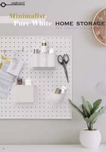 MDF <b>Peg</b> <b>Board</b> Wall-3-5mm Thickness Customizable Size for Home & Office Use - Product Image 4