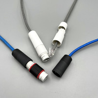 Conector de Cable de red Ethernet IP67 a prueba de agua RJ45, adaptador de acoplador Lan para exteriores de doble cabezal hembra para acoplador Cat5e Cat6 Rj45