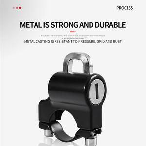 Verrou de vélo en alliage d'aluminium durable avec anneau de verrouillage en métal, <span class=keywords><strong>ultra</strong></span> léger, mini verrou de casque de vélo - Product Image 6