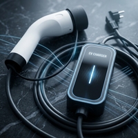 Nouveau chargeur EV portable de niveau 2 3,5 kW 16A Type 2 Prise Schuko EVSE Courant réglable Station de charge mobile IP65 CE/FCC/TUV