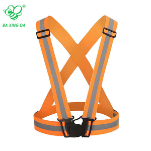 Rompi Keselamatan Reflektif dengan Logo yang Dapat Disesuaikan, Visibilitas Tinggi, Sabuk Reflektif untuk Lari Malam di Luar Ruangan, Pita Reflektif Nilon, Pakaian Reflektif - Product Image 4