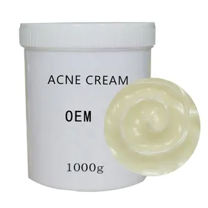 1KG Traitement à base de plantes Lotion pour la peau Visage Acné Cicatrice Boutons Dissolvant de taches foncées Acide salicylique Huile d'arbre à thé naturelle Crème anti-acné