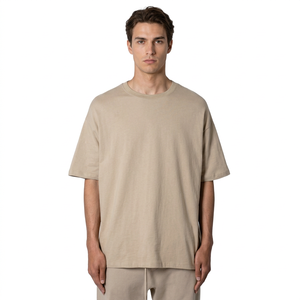 Camiseta de talla grande de algodón 100% de peso pesado de alta calidad, camisetas de hombre de gran tamaño Unisex en blanco personalizadas por sublimación lisa - Product Image 1