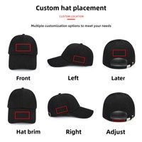 Casquette de baseball tendance de marque de mode, style américain et européen, en coton, 6 panneaux, réglable, casquettes brodées personnalisées