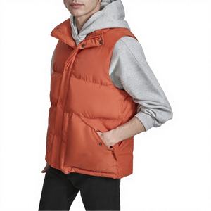 Men's Winter <b>Quilted</b> Lining Cargo Cropped Sleeveless Gilet Jacket Plus Size Reversible Windproof 100% Polyester Work Islamic - Product Image 4