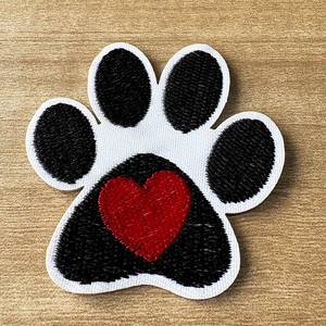 Parches Bordados Personalizados Sewill, Pequeños, Termoadhesivos, con Diseño de Paisaje, Leopardo y Huella de Perro, para Sombreros y Ropa - Product Image 2