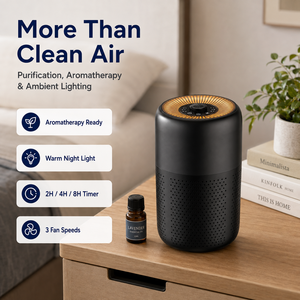 Vertrauenswürdiger Echter HEPA Kompakter Schlafzimmer-Schreibtisch-Luftreiniger <span class=keywords><strong>Mini</strong></span>-Luftreiniger für Wohnheim Schreibtisch Hotel Mit OEM ODM US-Lager CE FCC - Product Image 6