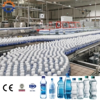 Ligne de production d'eau minérale pure 48000 BPH, projet clé en main avec système de traitement de l'eau, machine d'étiquetage et ligne d'emballage