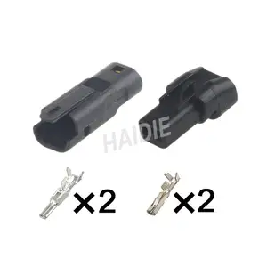 Conector macho e fêmea 2 pinos, housingmini tipo Mizu-P25 series 2 posições 52266-0211 52213-0211