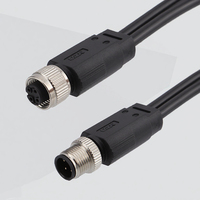 Câble de faisceau de câbles industriel S/FTP SF/UTP Cat6a M12 X Code avec gaine PVC -40~+85 IP67 PBT pour ordinateur, électronique, automobile, maison