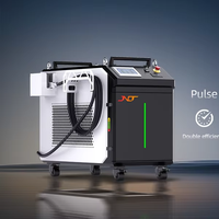 Machine de nettoyage au laser à fibre pulsée portative de 1000 W pour la rénovation des surfaces en bois, pierre et métal, élimination portable de la rouille, de la peinture et de l'oxyde