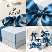 Sac cadeau de luxe personnalisé imprimé avec dorure à chaud, fermeture magnétique, réutilisable, écologique, recyclable, avec poignées perforées et emballage à nœud pour