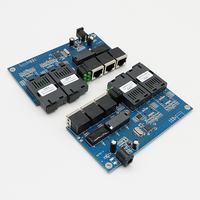 Routeur de données informatiques réseau sans fil avec port Ethernet UTP à fibre optique, commutateur réseau PoE 5 ports, carte PCB