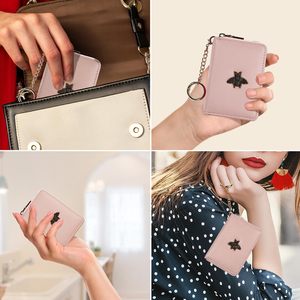 Prix de gros Logo personnalisé Premium PU cuir <span class=keywords><strong>porte</strong></span>-clés <span class=keywords><strong>porte</strong></span>-carte à la mode fermeture éclair carte de crédit portefeuille avec <span class=keywords><strong>fenêtre</strong></span> - Product Image 3