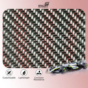 Rouleau de tissu en fibre de carbone réfléchissant métallique coloré or, argent, rouge, bleu, personnalisé, avec paillettes, 240g - Product Image 4