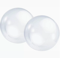 Ballon de plage translucide personnalisé de 16 pouces avec impression de logo, jouet gonflable pour piscine, cadeau promotionnel d'été pour enfants