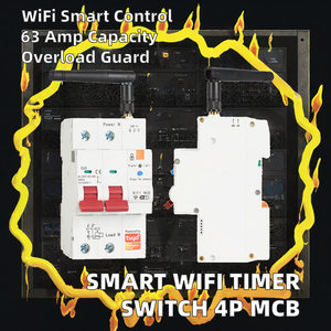 Interruptor de circuito inteligente WiFi, protección contra sobrecarga para el hogar inteligente, medidor de energía, interruptor automático MCB 2P AC 230V - Product Image 2