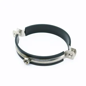 Popular Galvanized High Temp Pipe Clamp With Rubber Of Quick Release Fixing Pipe Clamps