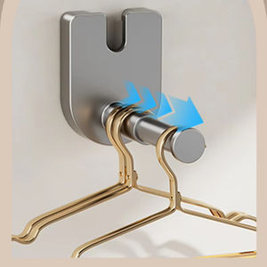 Séchoir à linge rétractable en acier inoxydable, installation sans perçage pour intérieur, salle de bain, balcon - Product Image 1