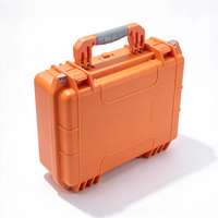 Étui rigide en PP orange personnalisé, étanche, antichoc, avec trous pour cadenas, étui de protection robuste avec mousse pour outils, OEM