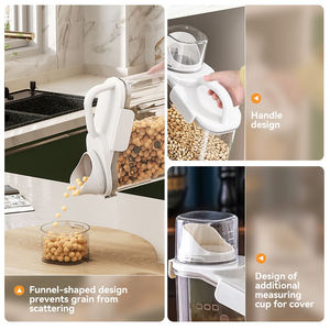 Organizador de Arroz para Cocina XinHang con Sello de Junta de Silicona, Contenedor de Plástico de Grado Alimenticio para Granos, Organizador de Alimentos Secos de Alta Capacidad - Product Image 3
