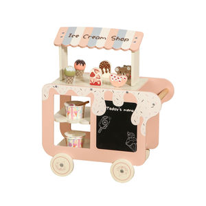 2026 Mainan Baru: Set Permainan Simulasi Gerobak Es Krim Pink untuk Anak Perempuan, Permainan Edukatif Berpura-pura Dapur untuk Anak-anak. - Product Image 1