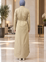 Veste coupe-vent à fermeture éclair EVE023, design pratique et ajustable, vêtements musulmans islamiques tendance, hijabs, style décontracté, quotidien