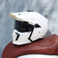 Casco Integral Retro Estilo Chino para Hombre y Mujer, Ligero, de Fibra de Vidrio y Carbono, para Motociclismo Urbano y de Paseo, para Todas las Estaciones