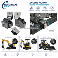 Support en caoutchouc pour fixation moteur pour Kubota, Yanmar, Takeuchi, Bobcat, mini-excavatrice, micro-pelle, pièces de tracteur