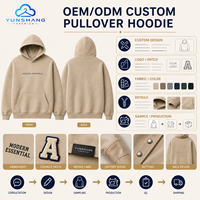Sweat à capuche oversize 100 % coton avec fermeture éclair, poche kangourou, molleton bouclette épais 420 g/m², coupe carrée, quart de zip, unisexe