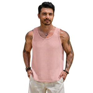 Débardeurs et gilets de sport décontractés pour hommes avec logo personnalisé, vêtements de sport pour l'entraînement, débardeur ample - Product Image 1