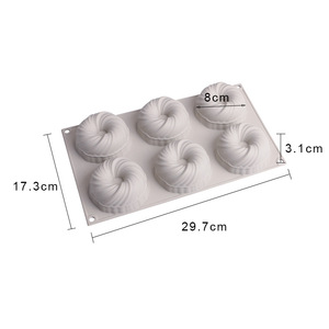 <b>Silicone</b> Mold 6 Cavity Yarn Ball Shape For Mousse Cake <b>Baking</b> DIY Dessert Chocolate Resin Mold Oven Safe Dishwasher Safe - Product Image 5