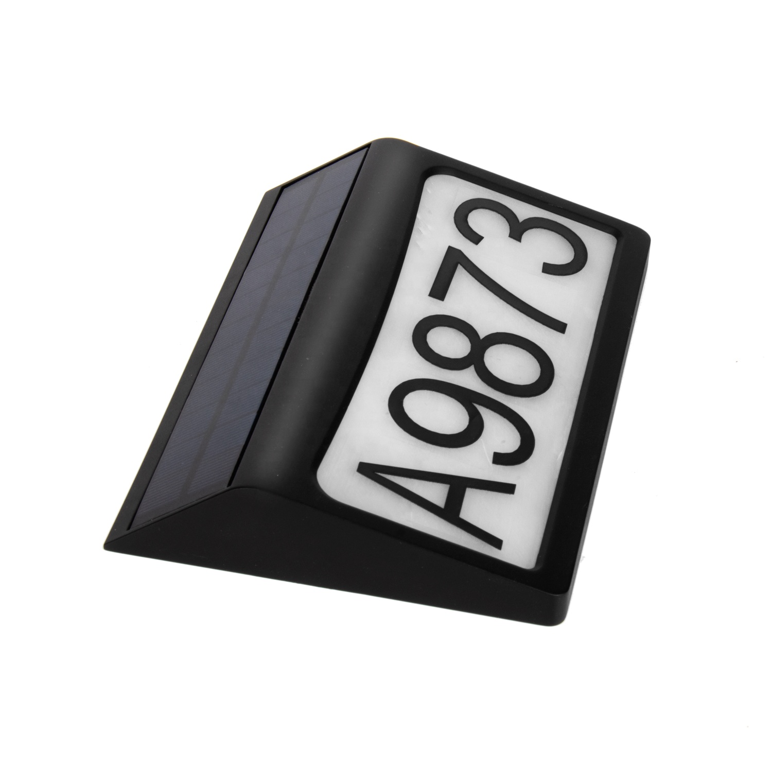 LED Illuminated House Address Plates Outside Waterproof Address Lighting Number Plaques Solar Power House Door Address Sign