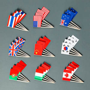 ธงไม้จิ้มอาหารแบบกำหนดเอง สำหรับแฮมเบอร์เกอร์ แซนวิช เบอร์เกอร์ ค็อกเทล ใช้ตกแต่งอาหาร - Product Image 3