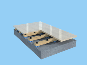 Suelo Deportivo Duradero de Instalación Rápida con Sistema de Absorción de Impactos Patentado y Certificado por la Federación Internacional de Baloncesto FH FH-1 - Product Image 4