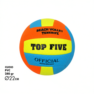 Top Five Beach Volley Tenerife Balón de Voleibol Playa Tamaño Oficial 5 PVC 280g 22cm - Product Image 3