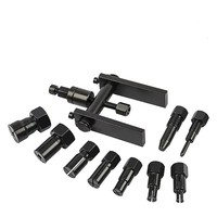 Kit Práctico de 10 Piezas de Extractor de Rodamientos Internos para Motocicleta Herramientas de Reparación de Vehículos con Caja de Almacenamiento