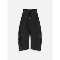 Pantalon de survêtement baggy streetwear personnalisé avec logo, coupe large, taille élastique, ourlet ajusté, imprimé tribal gothique, hiver, ODM