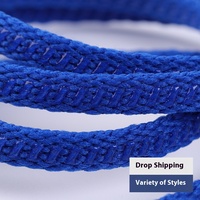 Lacets plats en polyester composite silicone YH double face de 8 mm de large, anti-chute, antidérapants, pour baskets unisexes, prêts à l'emploi (RTS)