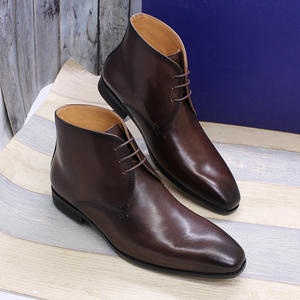 Botas de Trabajo de Cuero Genuino Amish Vintage de Lujo para Hombre, Impermeables, con Cordones, Construcción Goodyear Welted, Empeine de Cuero Resistente - Product Image 4
