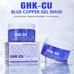 Mascarilla de Gel de Péptidos de Cobre de Marca Privada |   Mascarilla Facial Antienvejecimiento OEM/ODM |   Crema Facial de Regeneración de Piel GHK-Cu de Marca Personalizada - Product Image 2