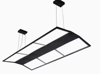 Luminaire suspendu carré pour table de billard, snooker, piscine, personnalisé, 6 pieds, 7 pieds, 8 pieds, 9 pieds, éclairage linéaire LED pour snooker