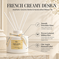 Diffuseur d'arômes WELLNESS pour la maison, marque privée personnalisée, collection Young & Fresh, diffuseur à bâtonnets parfumés sans flamme et non toxique