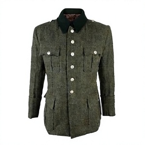 Túnica de Lana Gris Campo M40 Alemana de la Segunda Guerra Mundial, Chaqueta de Manga Larga para Hombre, Uniforme Clásico, Cosplay, Ropa Exterior Impermeable, Cortavientos y Transpirable - Product Image 1