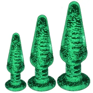 3 Sizes Luminous Glass Butt Anal Plug <b>Toys</b> For <b>Adults</b> - Product Image 1
